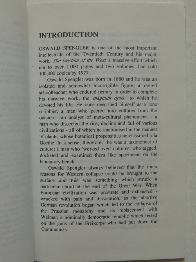 Man And Mechanics - A Contribution To A Philosophy Of Life- Oswald Spengler