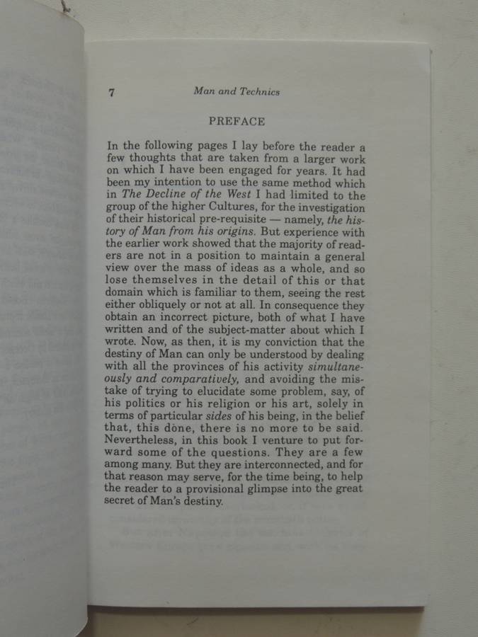 Man And Mechanics - A Contribution To A Philosophy Of Life- Oswald Spengler