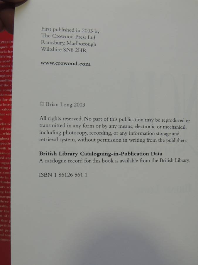 Lancia Sporting Coupes - Brian Long