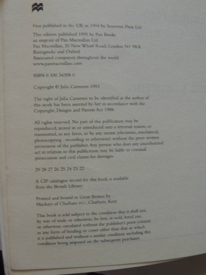 The Artist`s Way, A Course in Discovering & Recovering your Creative Self - Julia Cameron