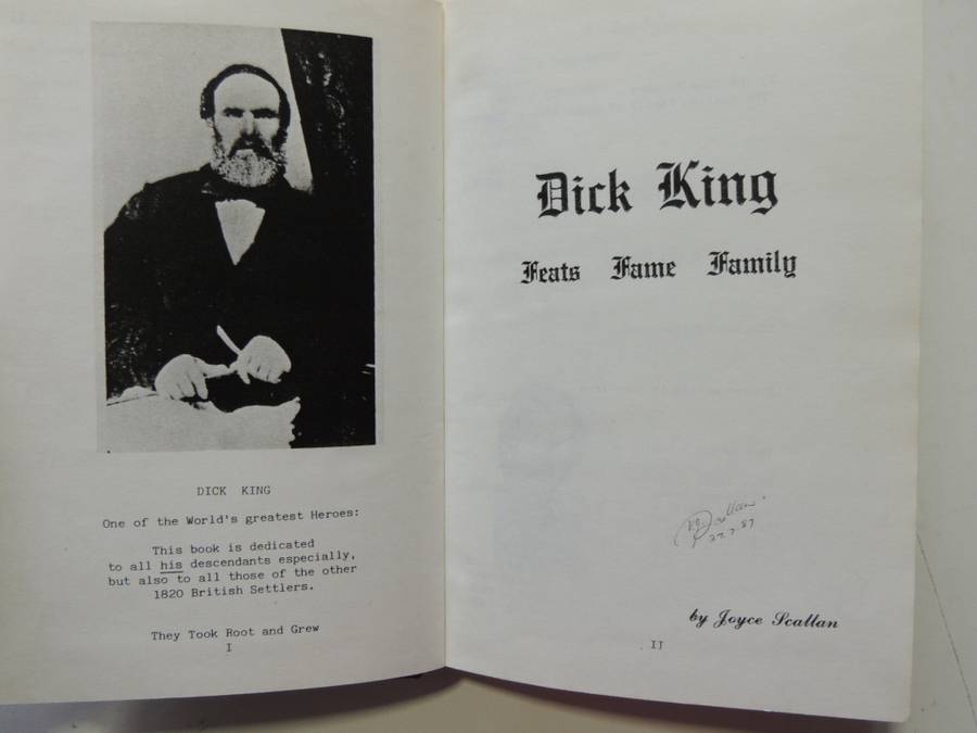 Dick King - Feats, Fame, Family - Joyce Scallan  SIGNED 1987 LTD Edition
