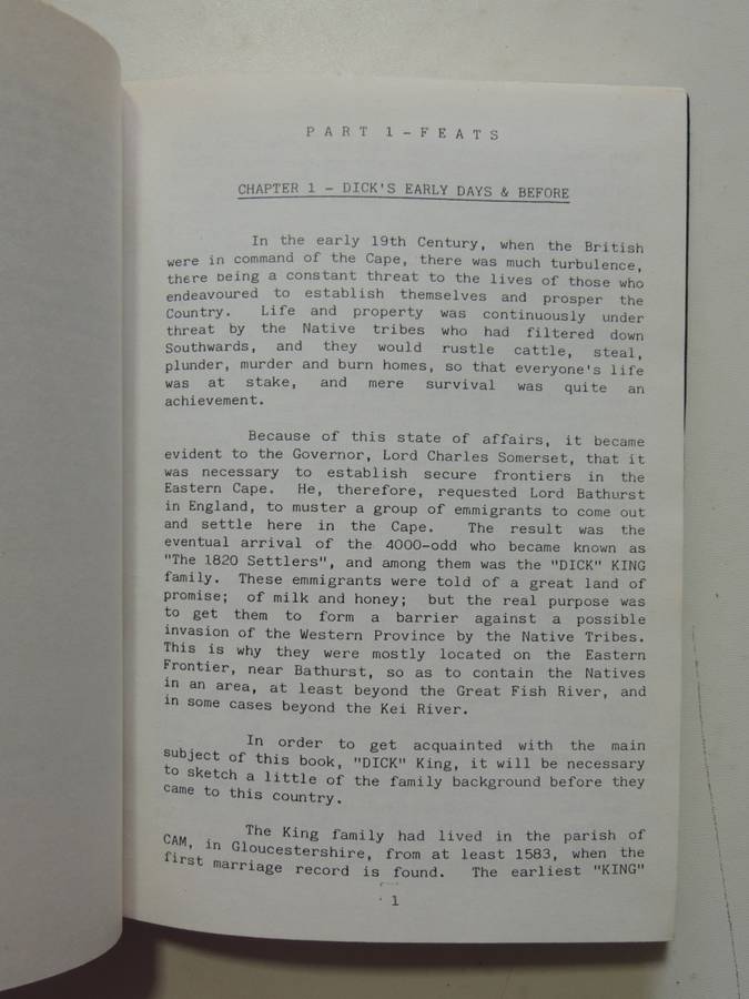 Dick King - Feats, Fame, Family - Joyce Scallan  SIGNED 1987 LTD Edition