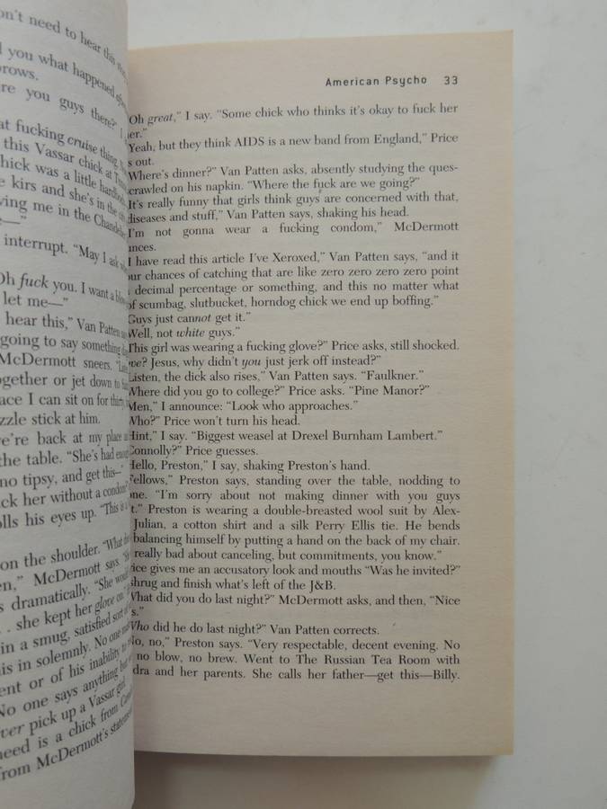 American Psycho - Bret Easton Ellis