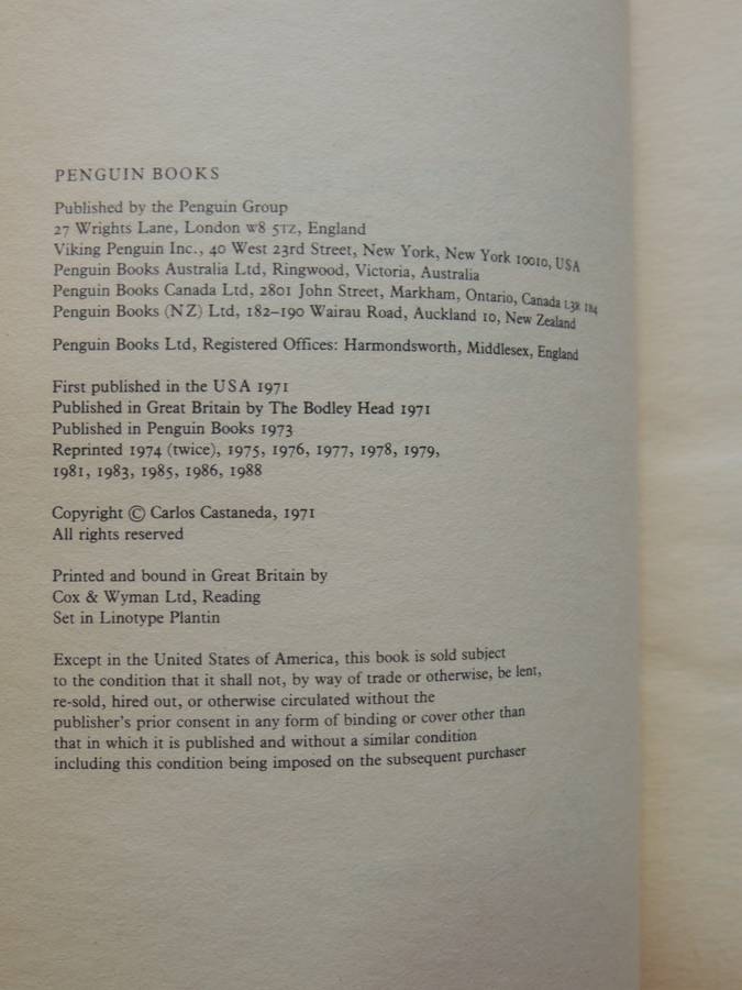 A Separate Reality - Carlos Castaneda