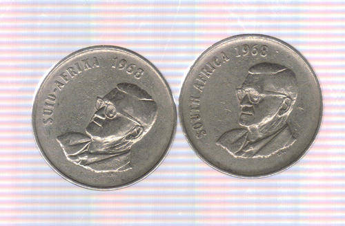 1968 BOTH THE AFR  AND ENG 50 CENT COINS GETTING SCARCE!!!