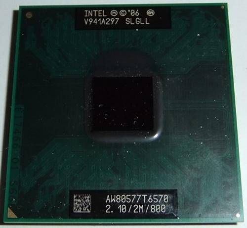 Intel T6570 Core 2 Duo Laptop Processor (2.10 GHz, 2M Cache, 800 MHz FSB, Socket P CPU, SLGLL)
