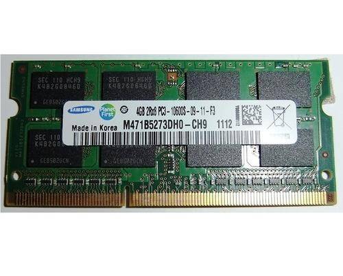 Samsung 4GB 2Rx8 PC3-10600S-09-11-F3 DDR3 1333MHz 204-Pin SO-DIMM Laptop RAM