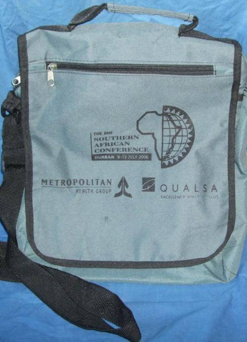 Grey and Black Metropolitan Shoulder Bag