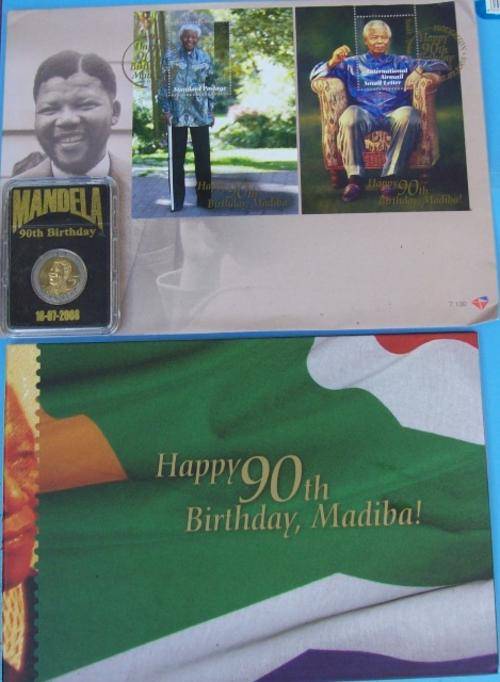 Mandela 90th Birthday Collection - Hardcover & FDC & Uncirculated R5