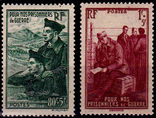 FRANCE, 1941. 1 January, Prisoner of War, set, mint, CV +/-R 16.00 view scans