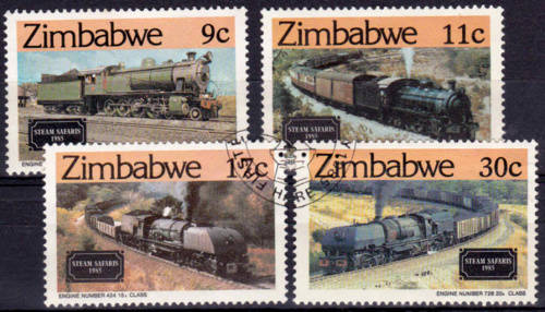 ZIMBABWE, 1985. Steam safaris. Full set