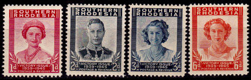 SOUTHERN RHODESIA, 1947, 8 May. Victory issue. set. MNH, CV R 25.00, view scans