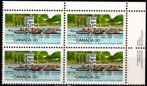 CANADA, 1982. Henley Regatta. Block