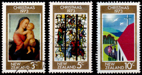 NEW ZEALAND 1973, 3 Oct. Christmas, set, UH, CV +/-R 25.00 view scans