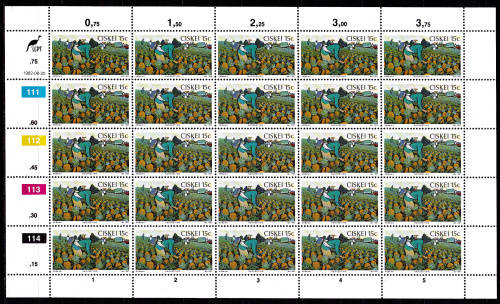 CISKEI, 1982. Pineapple industry. Sheets