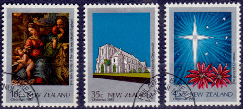 NEW ZEALAND 1983, 5 Oct. CHRISTMAS, set, CTO, CV+/- R ??, view scans