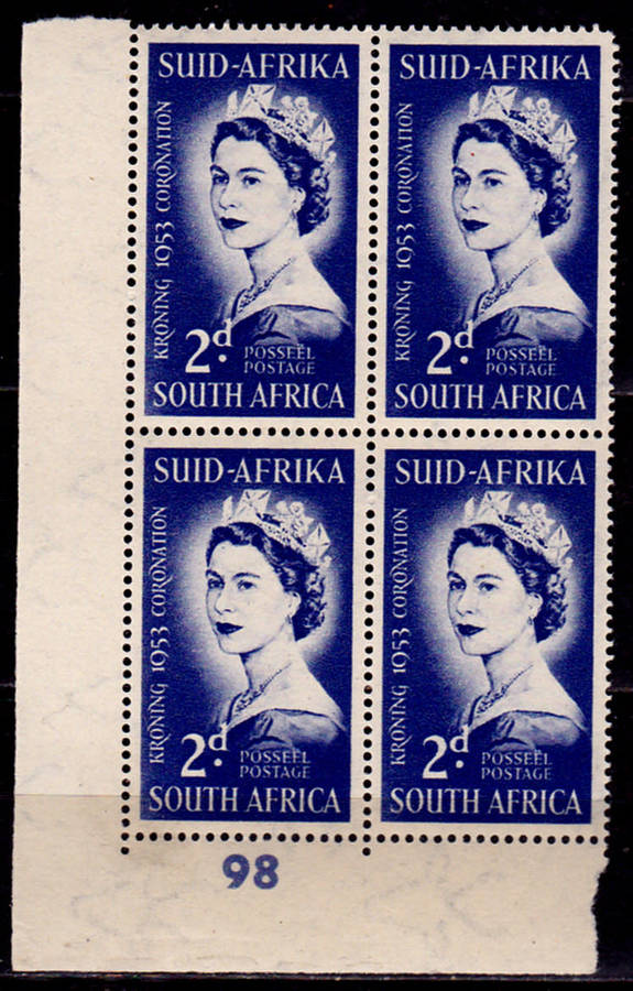 UNION OF SA 1953, 3 June. CORONATION of QEII,  single control, MNH, CV R 20.00 view scans