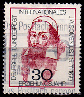 GERMANY 1970, 12 Nov. 300th ANNIV DEATH AMOS COMENIUS, single, UH, CV+/- R 5.00 view scans