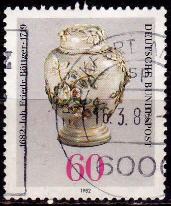 GERMANY 1982, 13 Jan. 300th ANNIV BIRTH JOHN E BOTTGER, single, UH, CV+/- R 5.00 view scans
