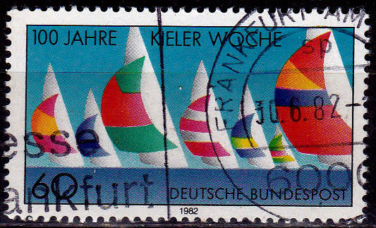 GERMANY 1982, 5 May. KIELER-WEEK, single, UH, CV+/- R 5.00 view scans