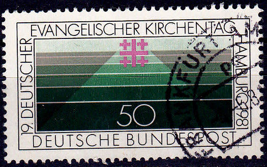 GERMANY 1981, 7 May. CHURCH DAY IN HAMBURG, single, UH, CV+/- R 5.00 view scans