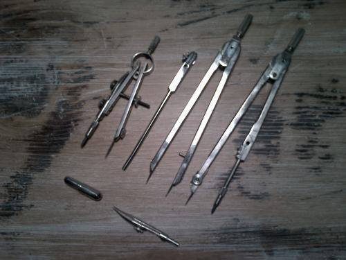 Vintage drawing set in original box