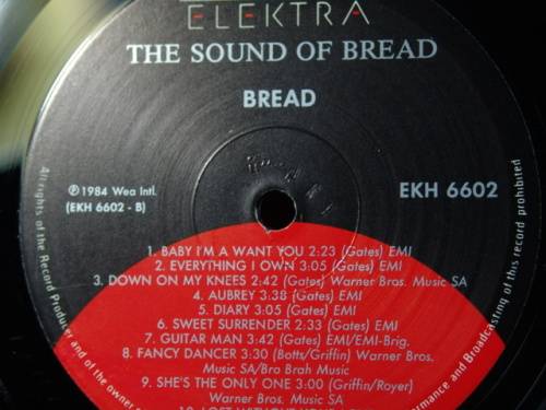 The sound of Bread LP - Their 20 finest Songs - 1977