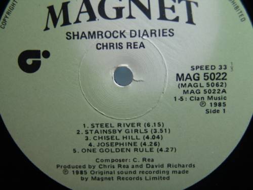 Chris Rea - Shamrock Diaries LP - 1985