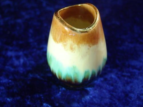Vintage Keramik Ceramic glazed Vase - made in Germany