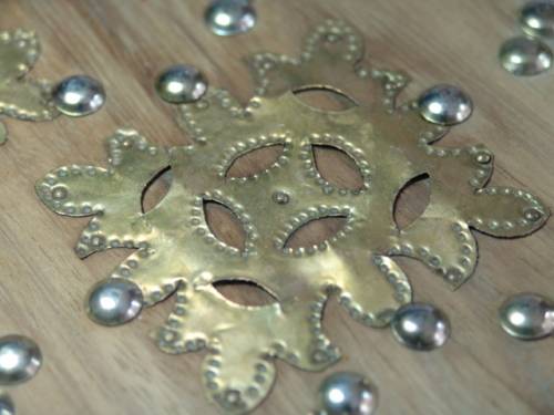 Vintage Wood and Brass Jewelry Box