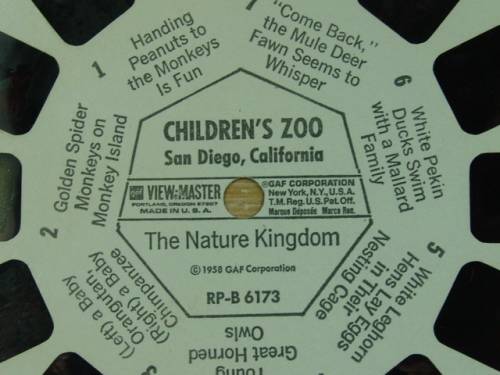 A Vintage collection of 6 "The nature Kingdom"  3D picture Reels - View Master