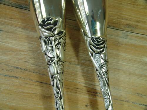Vintage silver plated Champagne Flutes, Emess - satin rose by Godinger - mint in box