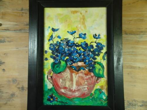 Original Acrylic on board Framed and signed painting - Rosa Smit 1998