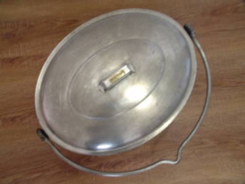 Large vintage Steel Enamel oval Pot - Judge ware