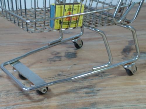 Collectable Woolworths steel Trolley replica - 20cm x 34cm x 25cm