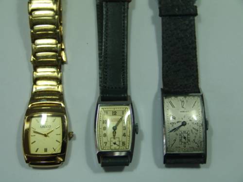 Lot of 3 Vintage mechanical wrist Watches, Lanco, Climax and Simla - not working