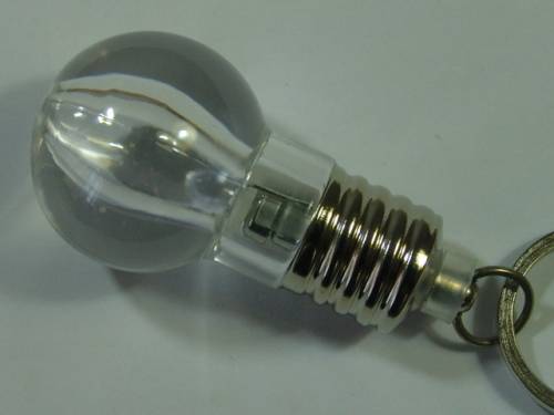Bright white LED ball Key Holder / Toy