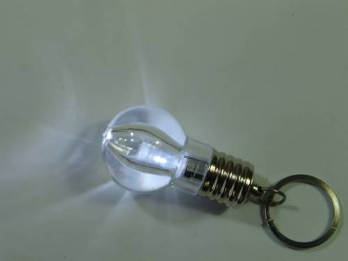 Bright white LED ball Key Holder / Toy