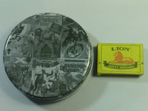 Marvel Coasters with Spiderman motive, set of 4 in tin