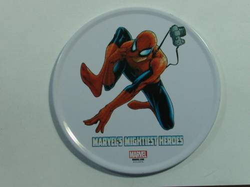 Marvel Coasters with Spiderman motive, set of 4 in tin