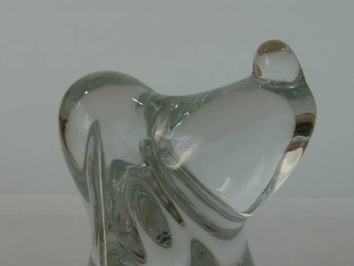 Vintage solid bubble glass Snoopy, Bloodhound  Paperwieght