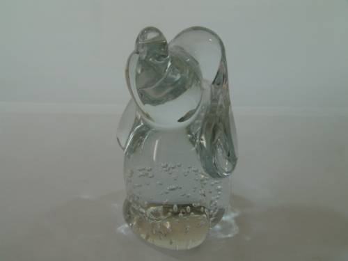 Vintage solid bubble glass Snoopy, Bloodhound  Paperwieght