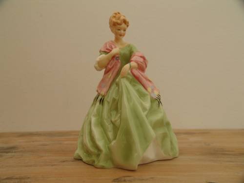 Royal Worcester bone china Figurine, "First dance", Modelled by F.G. Douchty, No.3629, 19cm high