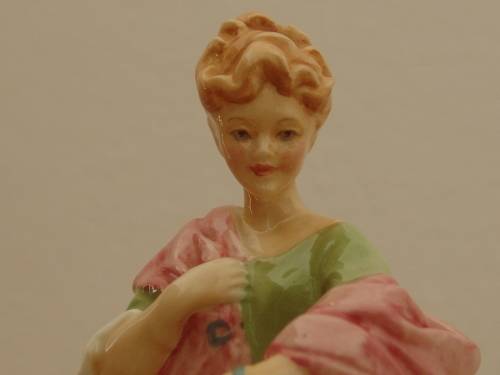 Royal Worcester bone china Figurine, "First dance", Modelled by F.G. Douchty, No.3629, 19cm high