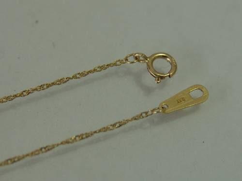 10ct Yellow gold teardrop pendant with 18 natural diamonds on a 9ct yellow gold chain