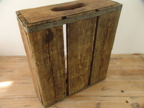 Very old Coca Cola wooden crate - 34,5cm x 31cm x 12cm