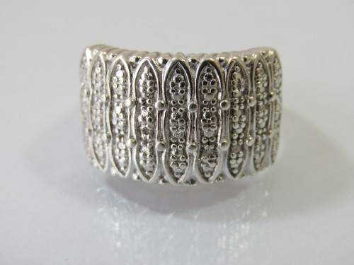 Vintage 925 heavy Silver Ring, stamped, 7.1g