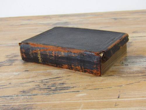 Antique 1876 Holy Bible, Oxford, English, 10cm x 15cm