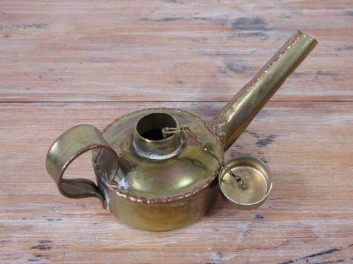 Old SAR, railways brass oil can, 20cm, excellent condition