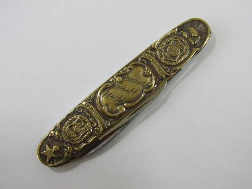 Kruger, De Wet Boer war pocket Knife, OVS and Transvaal, excellent condition